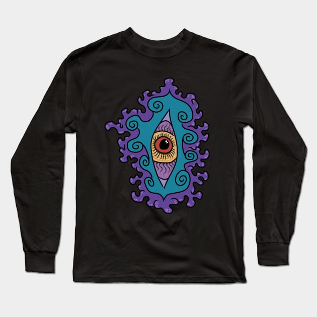 Psychedelic eye Long Sleeve T-Shirt by Ashygaru